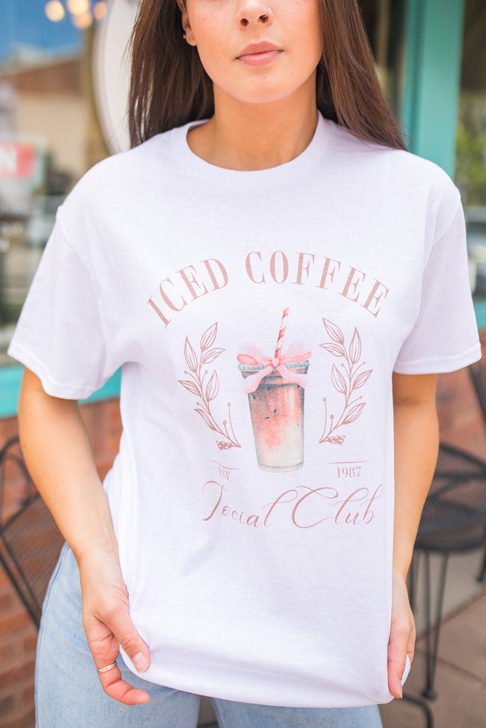 Iced Coffee Social Club Tee - Pepper & Pearl Boutique