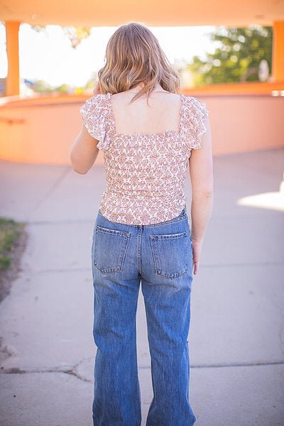 90's Wide Leg Distressed Jeans - Pepper & Pearl Boutique