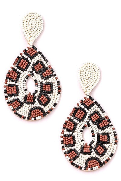 Beaded Wild Child Earrings - Pepper & Pearl Boutique