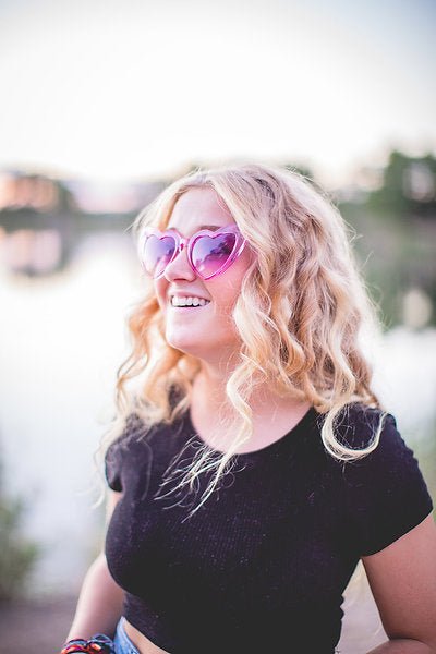 Clear Tinted Heart Sunnies - Pepper & Pearl Boutique