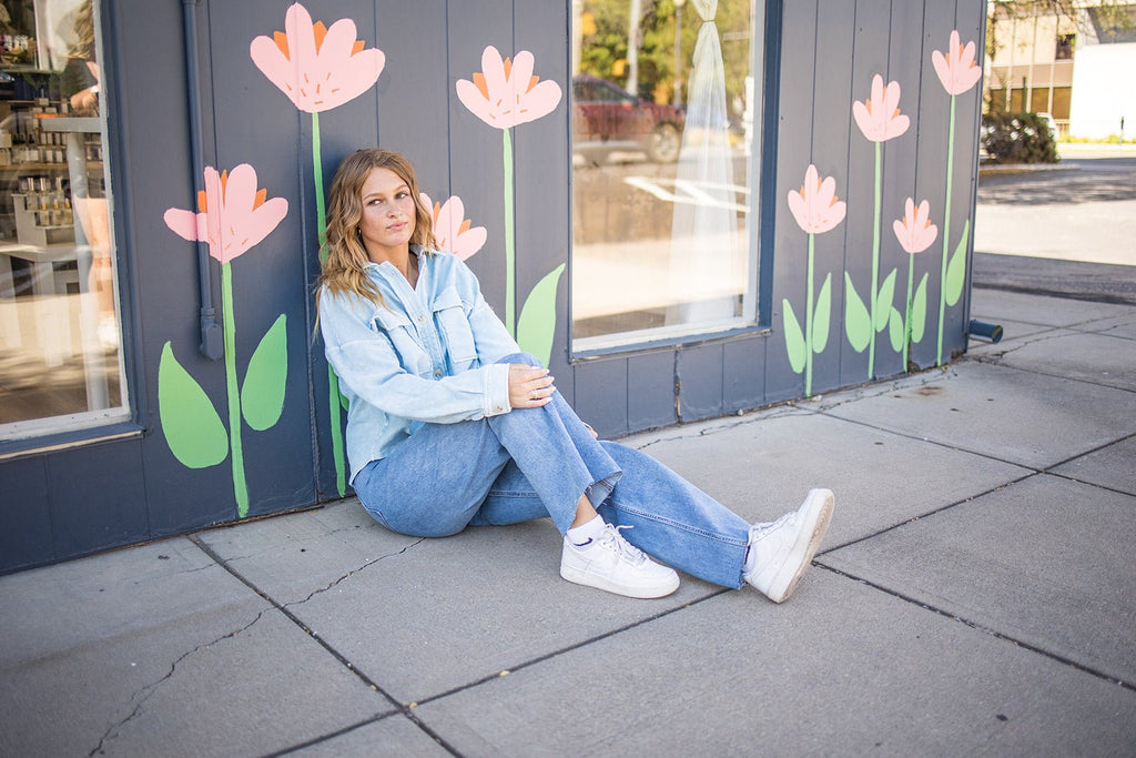 Baby Blues Shacket - Pepper & Pearl Boutique