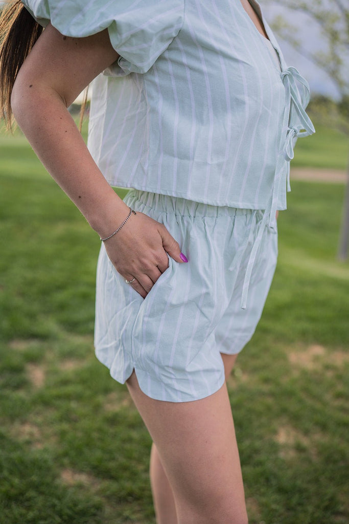 Birdie Tie Front Top - Pepper & Pearl Boutique