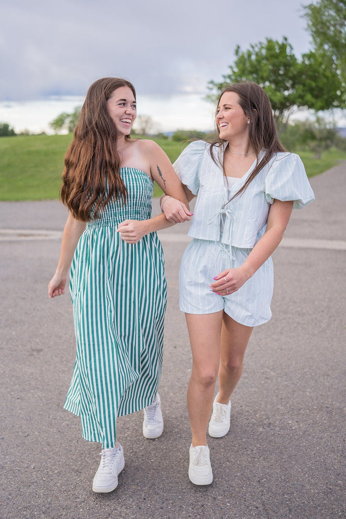 Birdie Tie Front Top - Pepper & Pearl Boutique