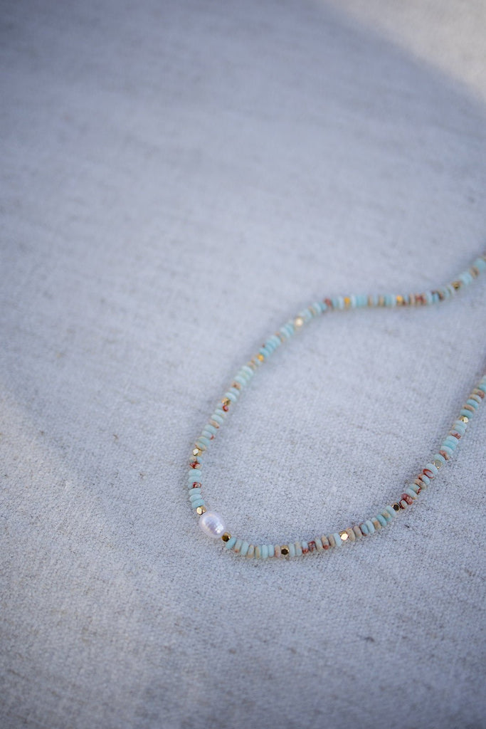 Boho Beaded Pearl Necklace - Pepper & Pearl Boutique