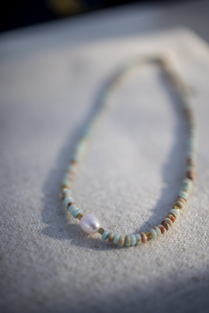 Boho Beaded Pearl Necklace - Pepper & Pearl Boutique