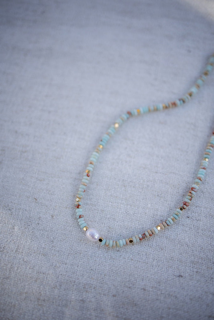 Boho Beaded Pearl Necklace - Pepper & Pearl Boutique