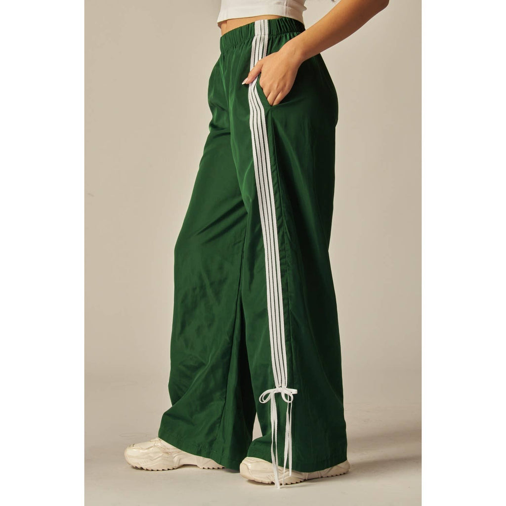 Bow Detail Track Pants - Pepper & Pearl Boutique