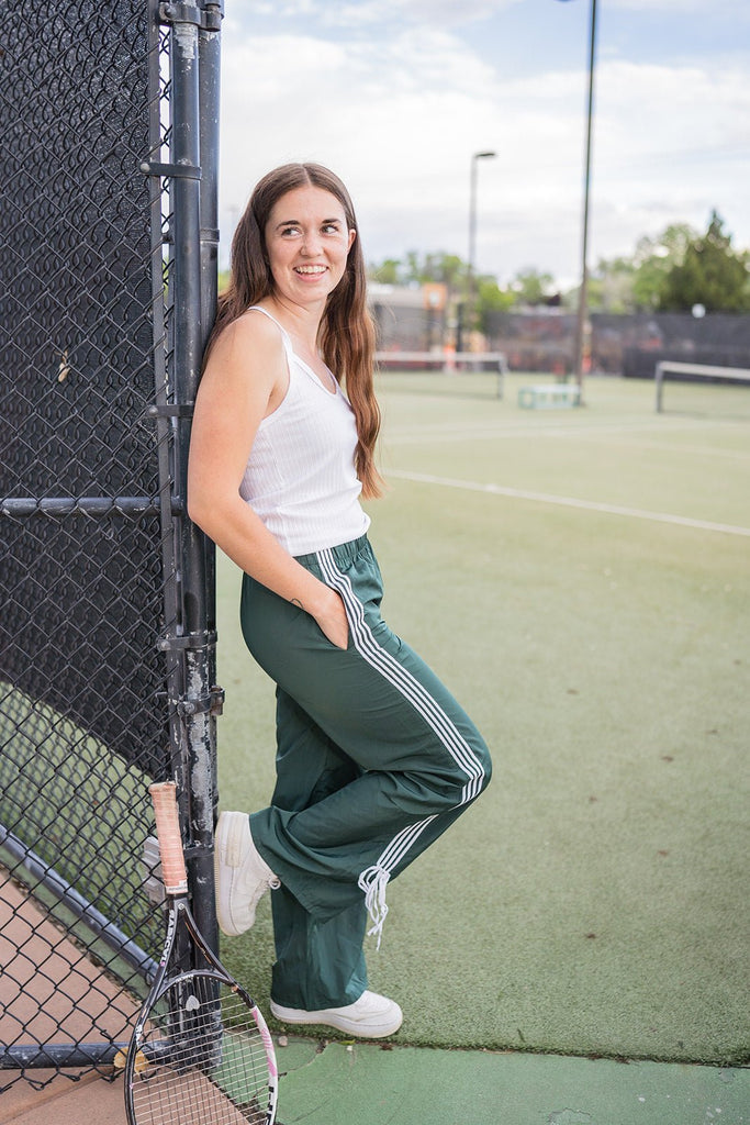 Bow Detail Track Pants - Pepper & Pearl Boutique