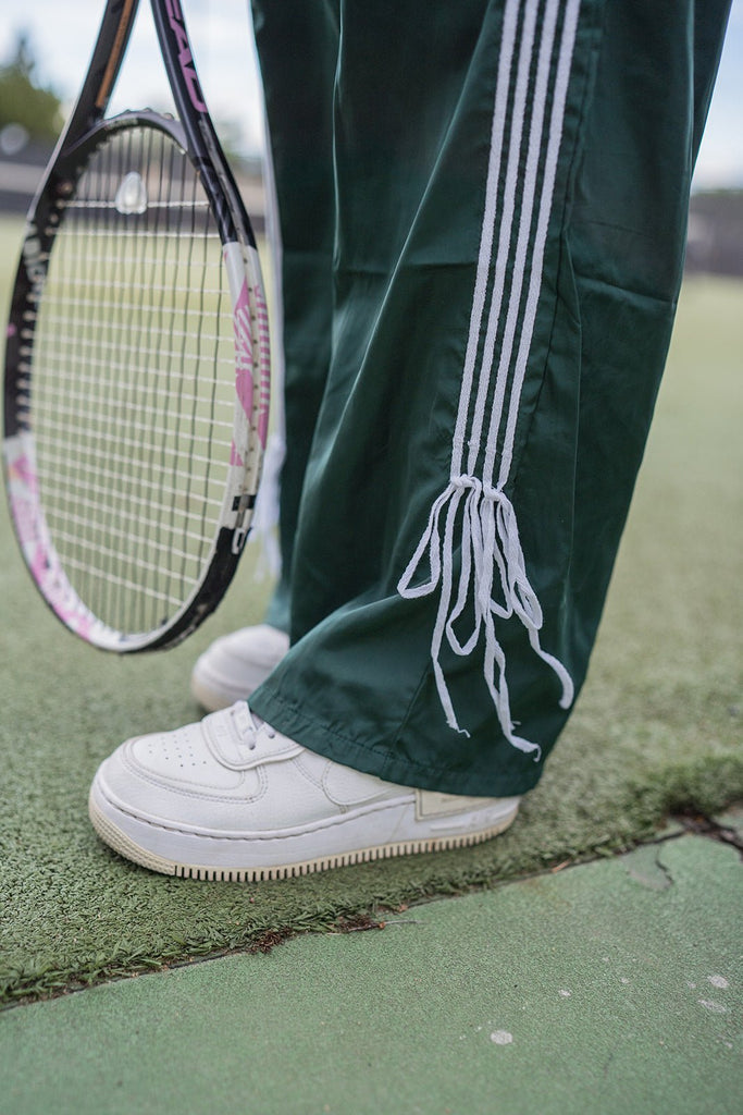 Bow Detail Track Pants - Pepper & Pearl Boutique