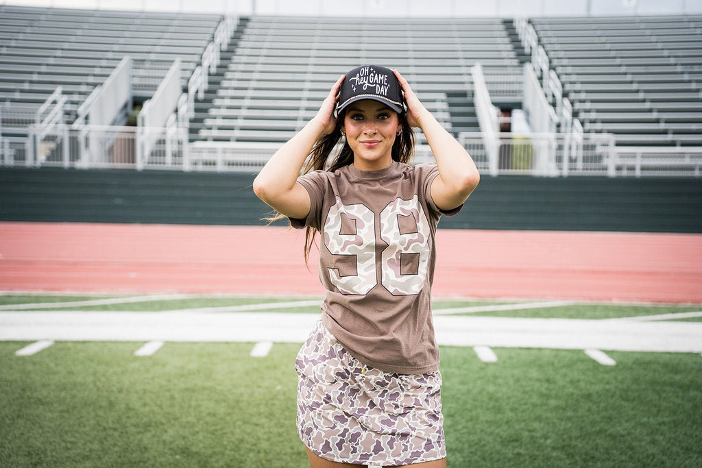 Camo 98 Graphic Tee - Pepper & Pearl Boutique