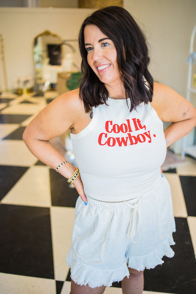 Cool It Cowboy Tank - Pepper & Pearl Boutique