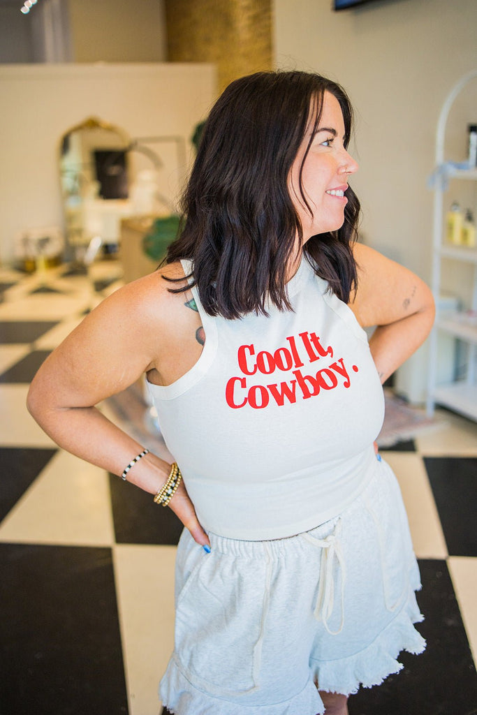 Cool It Cowboy Tank - Pepper & Pearl Boutique