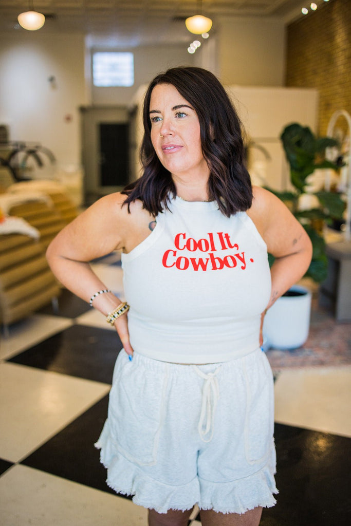 Cool It Cowboy Tank - Pepper & Pearl Boutique