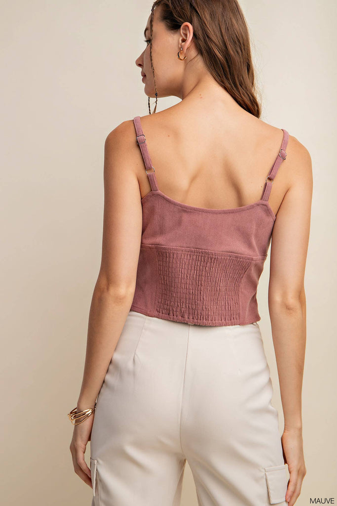 Corduroy Hook & Eye Tank - Pepper & Pearl Boutique