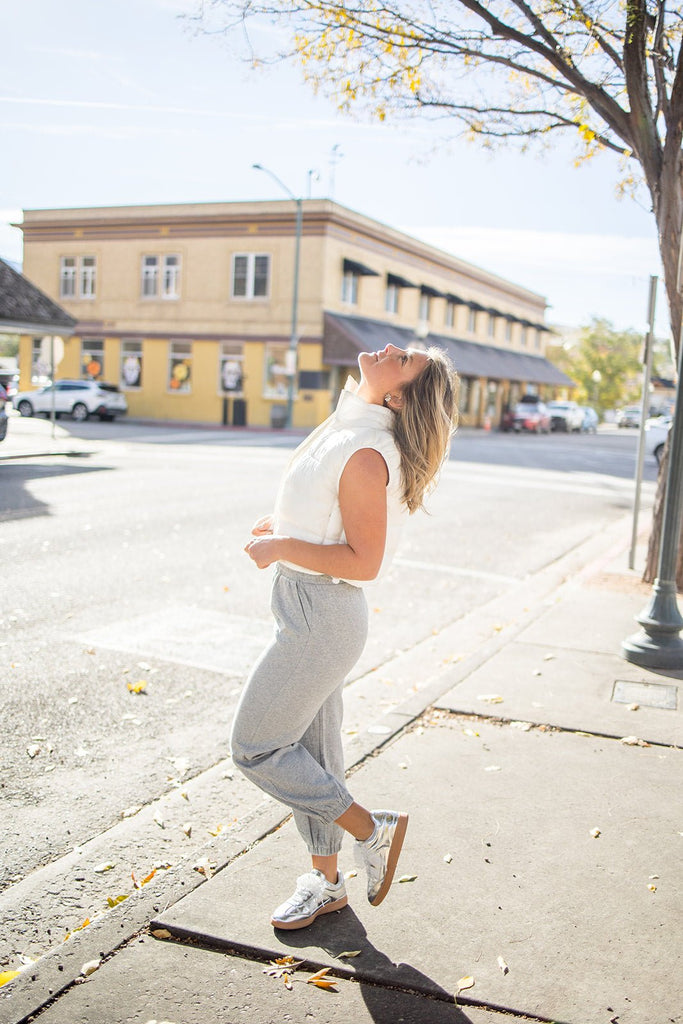 Cropped Puffer Vest - Pepper & Pearl Boutique