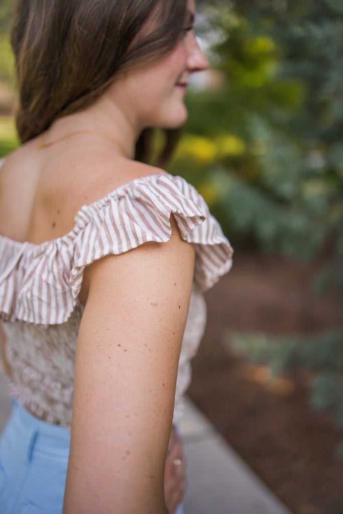 Cropped Striped Top - Pepper & Pearl Boutique