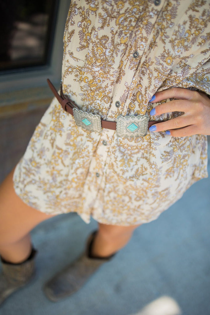 Ditsy Floral Shirt Dress - Pepper & Pearl Boutique