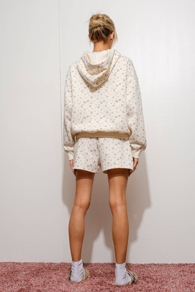 Ditsy Floral Sweat Shorts - Pepper & Pearl Boutique