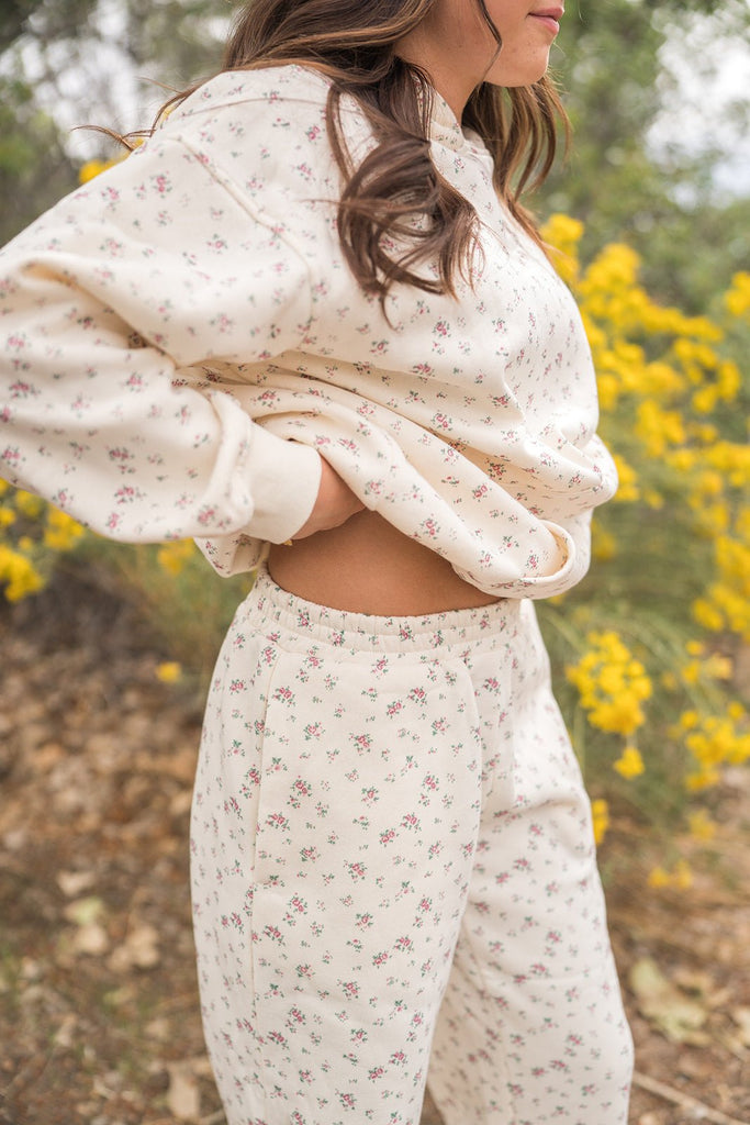 Ditsy Floral Sweatshirt - Pepper & Pearl Boutique