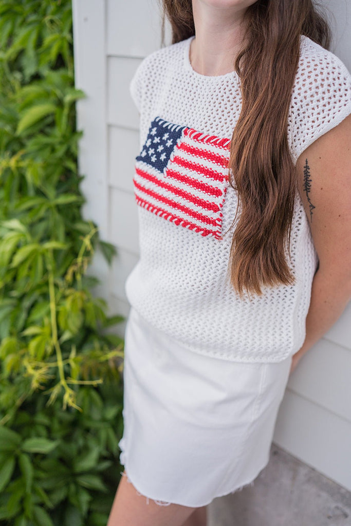 Frayed Hem White Denim Skirt - Pepper & Pearl Boutique