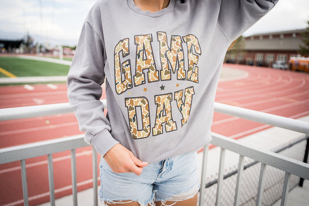 Game Day Duck Camo Pullover - Pepper & Pearl Boutique