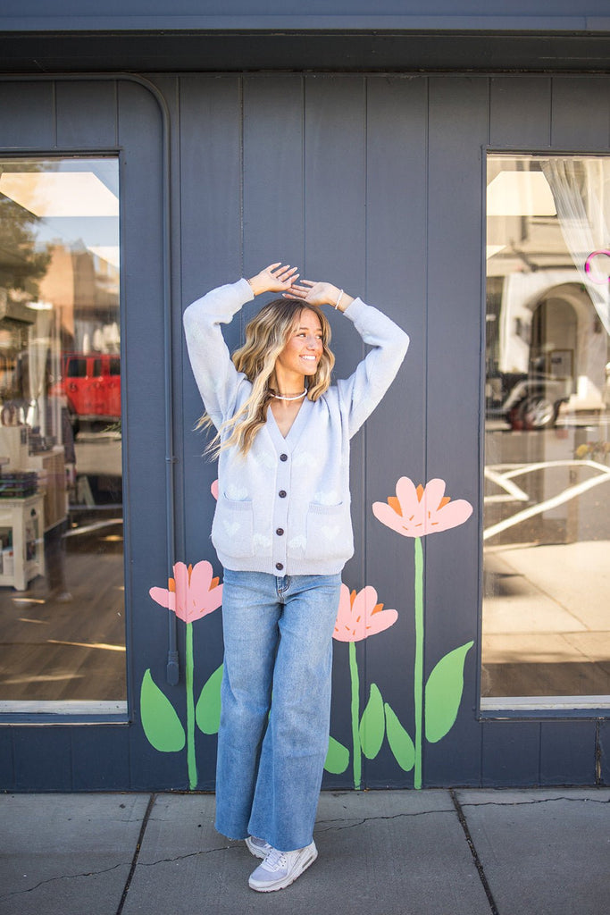 Heart On My Sleeve Cardigan Sweater - Pepper & Pearl Boutique