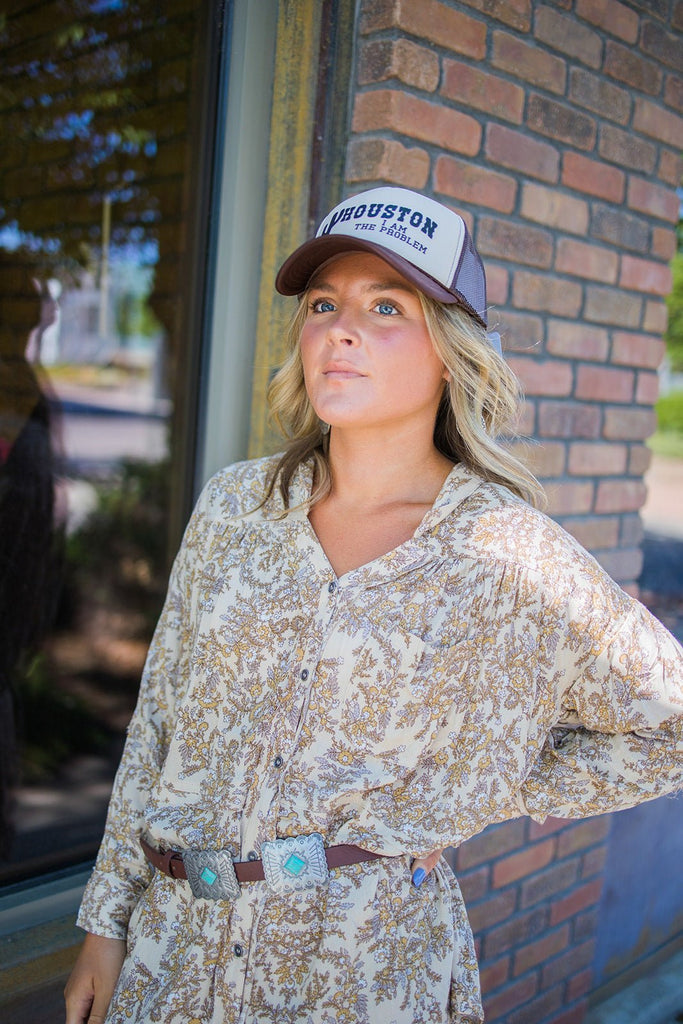 Houston, I Am The Problem Trucker Hat - Pepper & Pearl Boutique