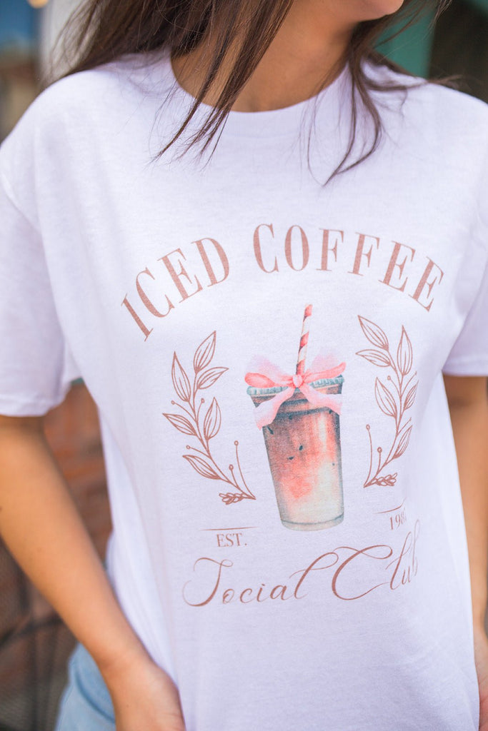 Iced Coffee Social Club Tee - Pepper & Pearl Boutique