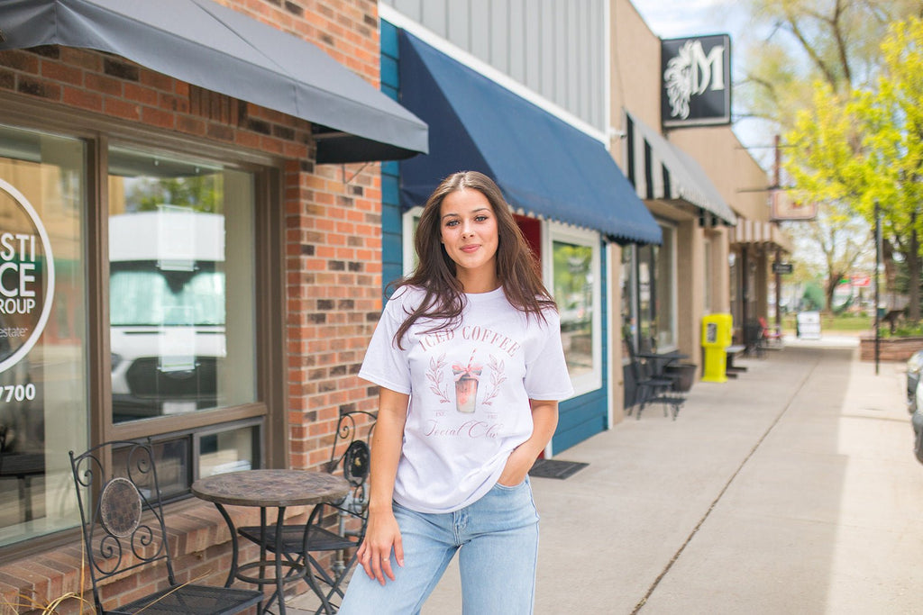 Iced Coffee Social Club Tee - Pepper & Pearl Boutique