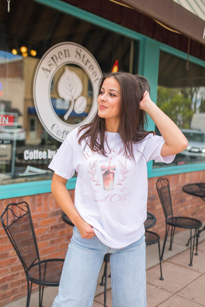 Iced Coffee Social Club Tee - Pepper & Pearl Boutique