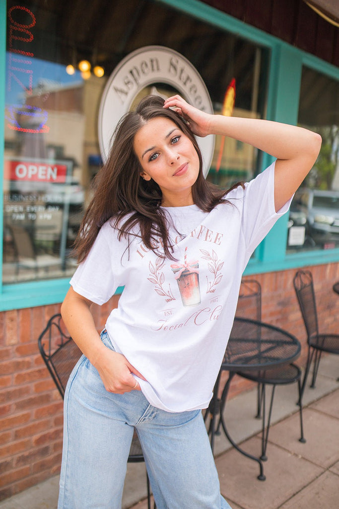 Iced Coffee Social Club Tee - Pepper & Pearl Boutique