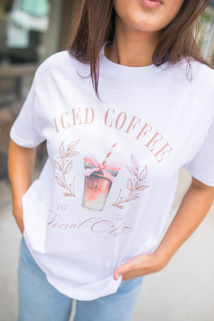 Iced Coffee Social Club Tee - Pepper & Pearl Boutique