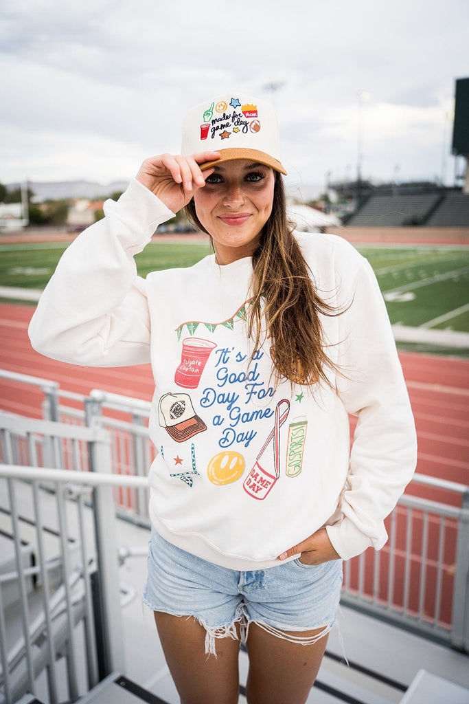 It's a Good Day for a Game Day Sweatshirt - Pepper & Pearl Boutique