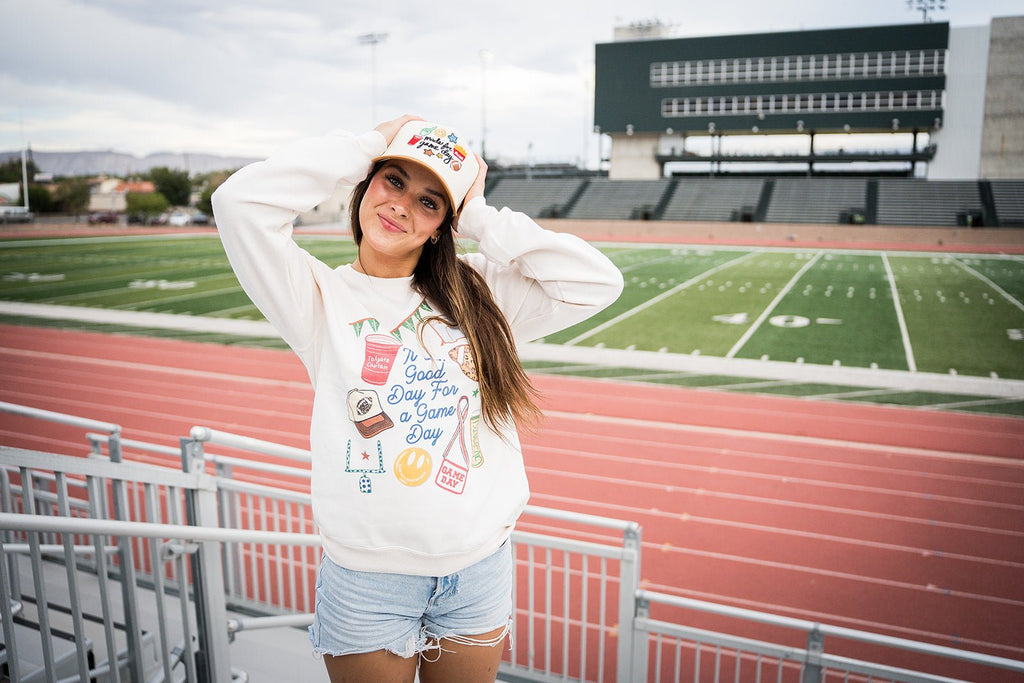 It's a Good Day for a Game Day Sweatshirt - Pepper & Pearl Boutique
