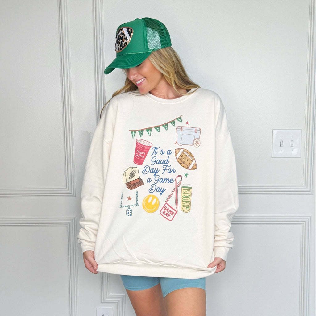 It's a Good Day for a Game Day Sweatshirt - Pepper & Pearl Boutique