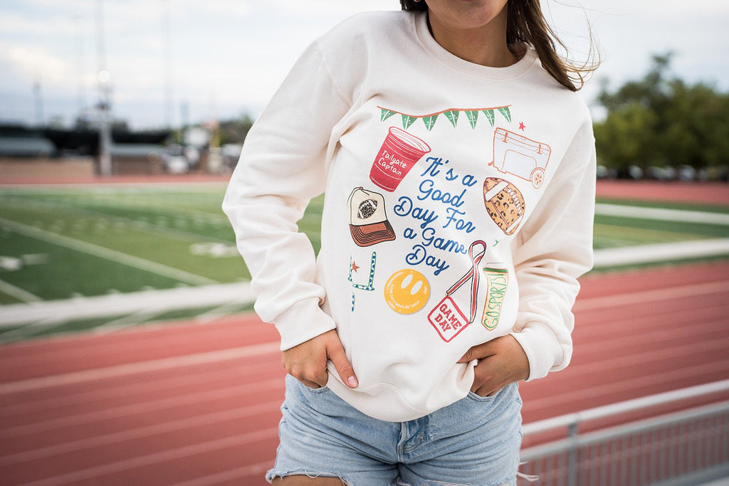 It's a Good Day for a Game Day Sweatshirt - Pepper & Pearl Boutique