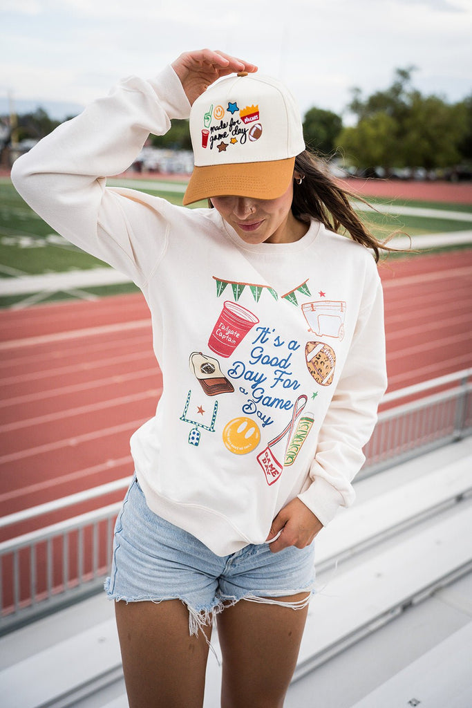 It's a Good Day for a Game Day Sweatshirt - Pepper & Pearl Boutique