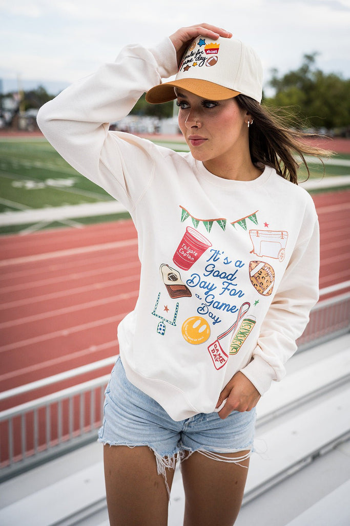 It's a Good Day for a Game Day Sweatshirt - Pepper & Pearl Boutique