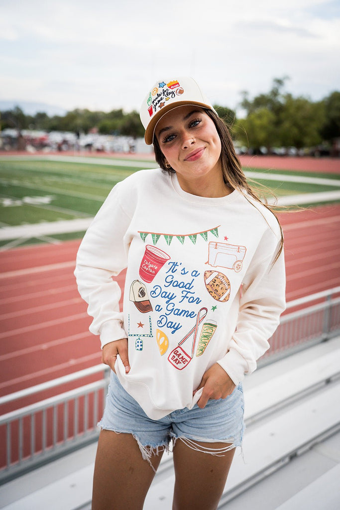 It's a Good Day for a Game Day Sweatshirt - Pepper & Pearl Boutique