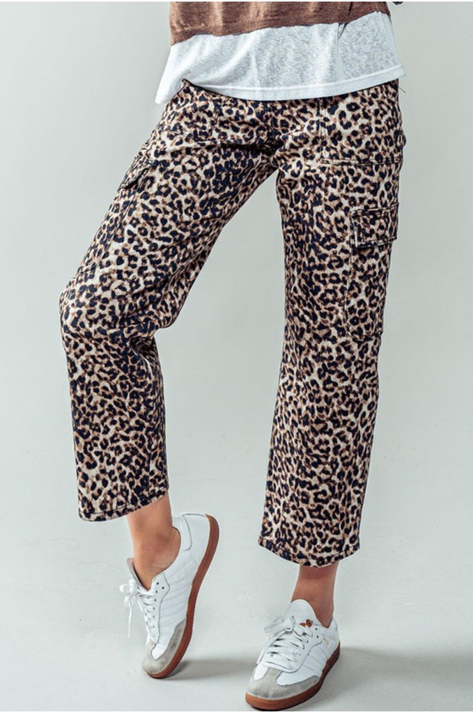 Leopard Cargo Pants - Pepper & Pearl Boutique