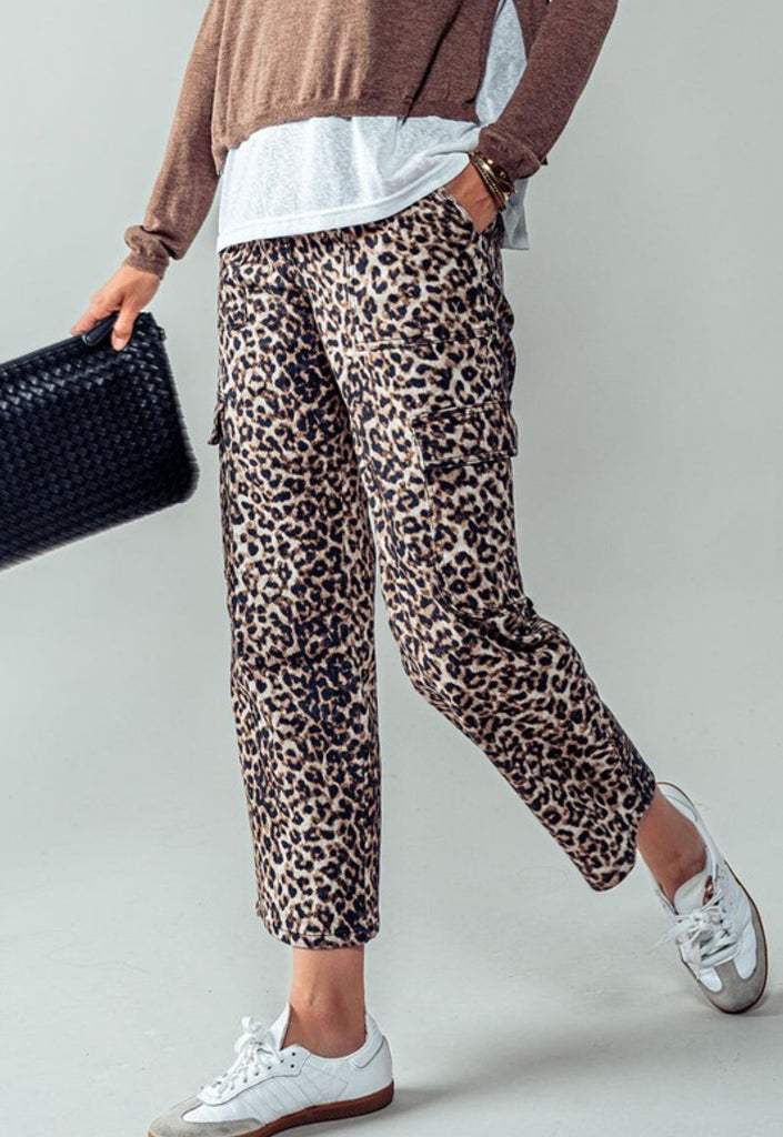 Leopard Cargo Pants - Pepper & Pearl Boutique