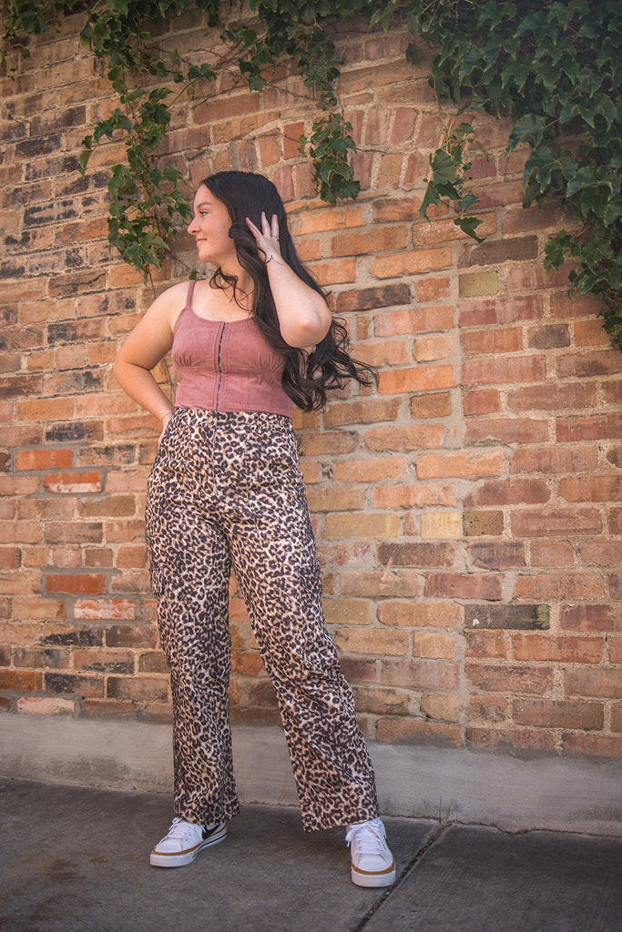 Leopard Cargo Pants - Pepper & Pearl Boutique