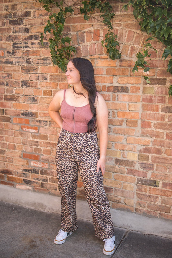 Leopard Cargo Pants - Pepper & Pearl Boutique