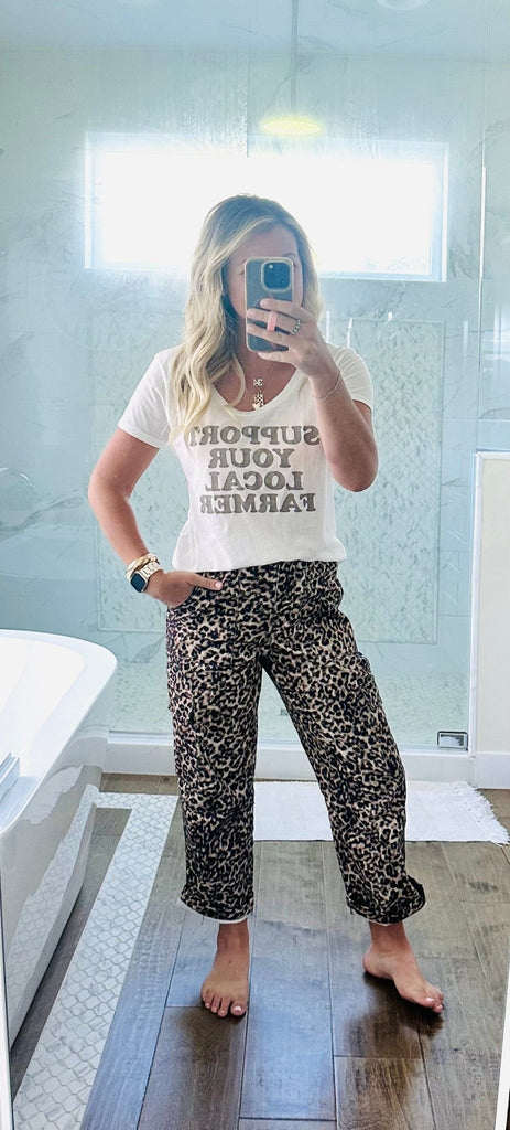 Leopard Cargo Pants - Pepper & Pearl Boutique