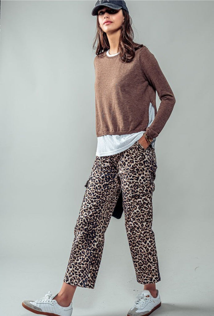 Leopard Cargo Pants - Pepper & Pearl Boutique