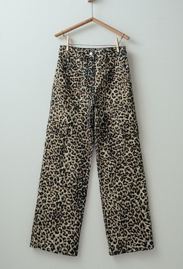 Leopard Cargo Pants - Pepper & Pearl Boutique