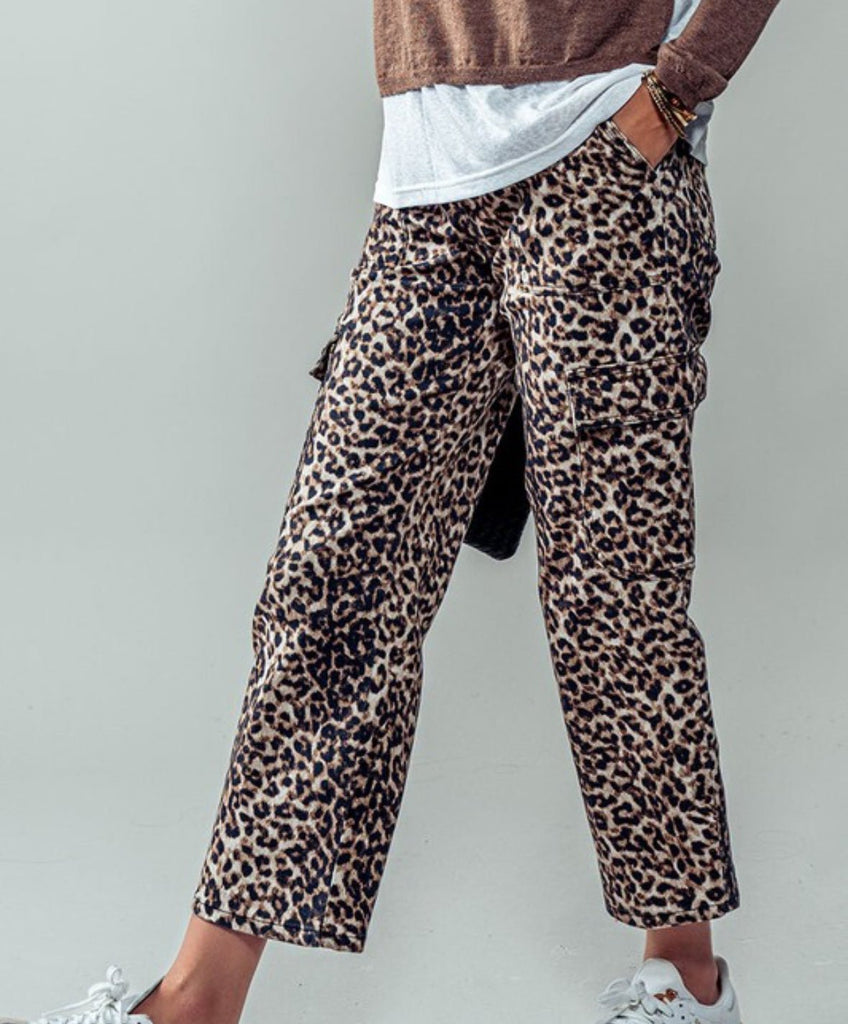 Leopard Cargo Pants - Pepper & Pearl Boutique