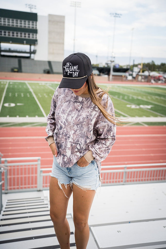 Lightweight Camo Pullover - Pepper & Pearl Boutique