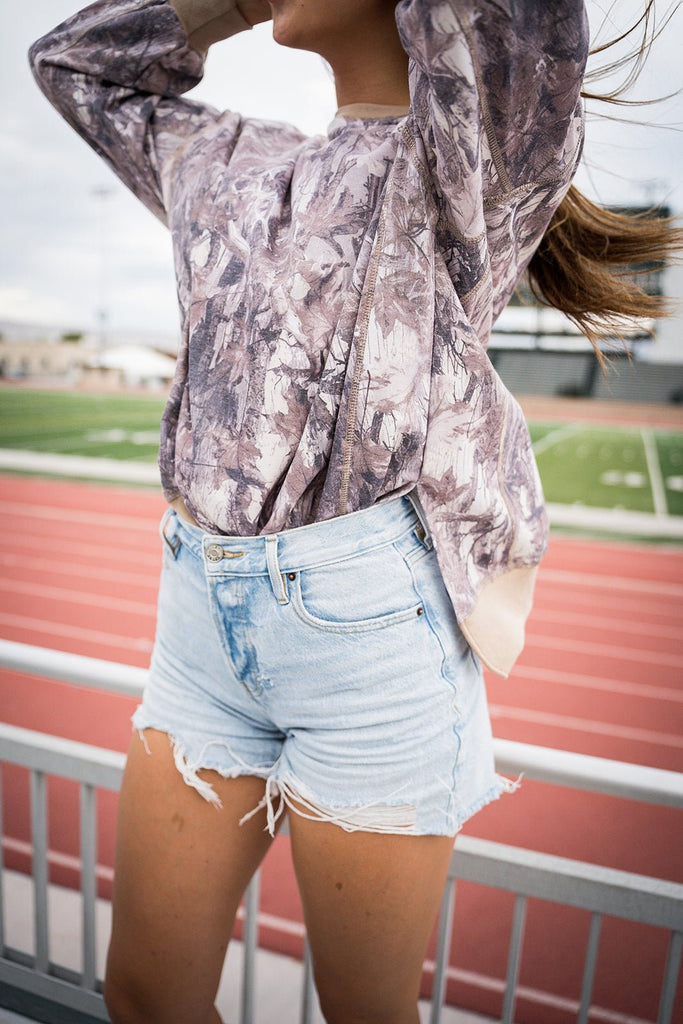 Lightweight Camo Pullover - Pepper & Pearl Boutique