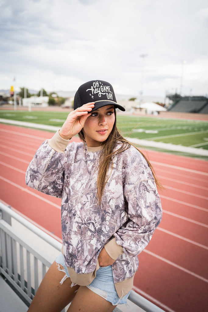 Lightweight Camo Pullover - Pepper & Pearl Boutique